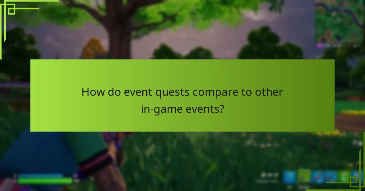 What rewards can players expect from event quests?
